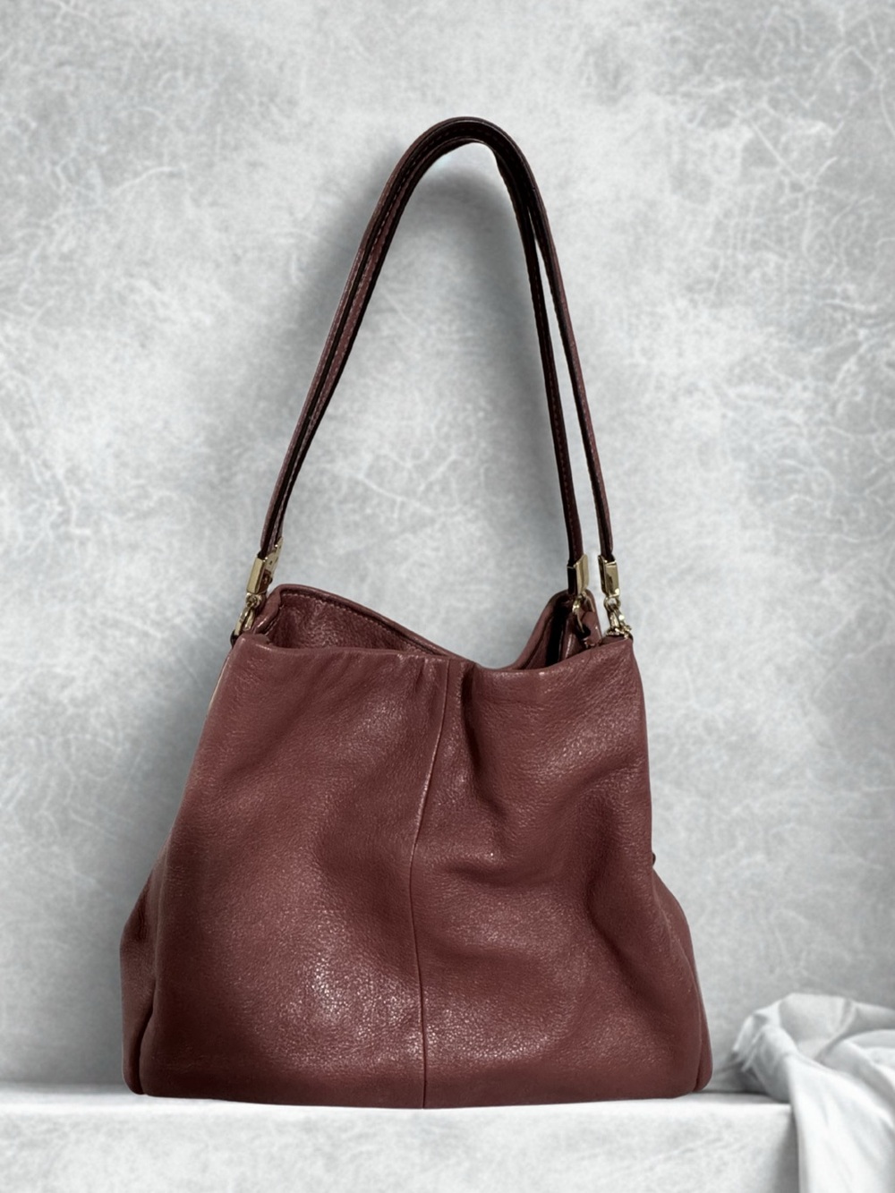 Coach Leather Hobo Shoulder Bag